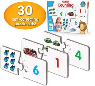 30 Piece Self-Correcting Number & Learn to Count Puzzle