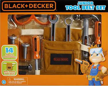 Black & Decker Junior Toy Tool Belt 14 Piece Set