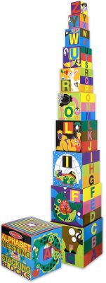 Deluxe 10-Piece Alphabet Nesting and Stacking Blocks