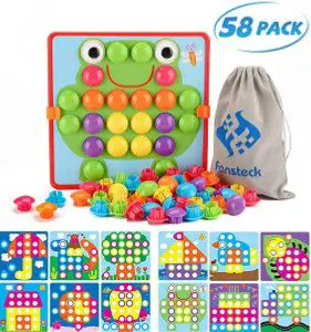 Fansteck Button Art Toy for Toddlers