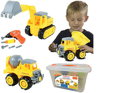 Kidtastic Construction Vehicles Take Apart Toys