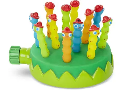 Melissa & Doug Sunny Patch Splash Patrol Sprinkler Toy with Hose Attachment