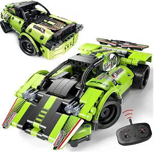 STEM Building Toys for Kids 2 in 1 Remote Control Car Racer